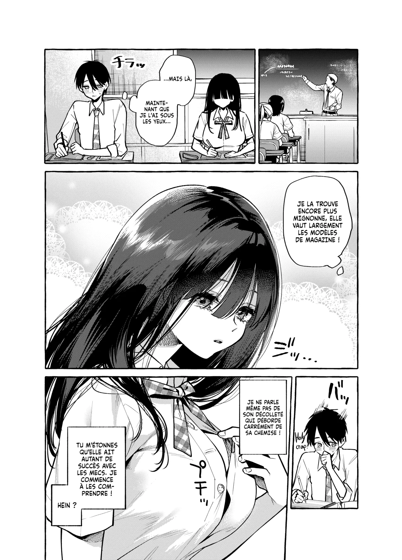 Tonari no Seki no Mamiya-san - Mamiya shows off her boobs. page 5 full