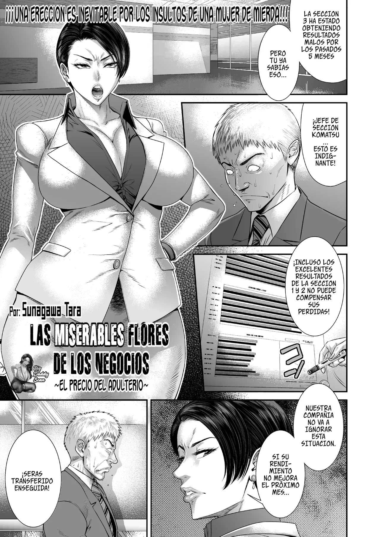 Eigyou Sanka Furinno Daioshou | Las Miserables Flores De Los Negocios ~El Precio del Adulterio~ page 1 full