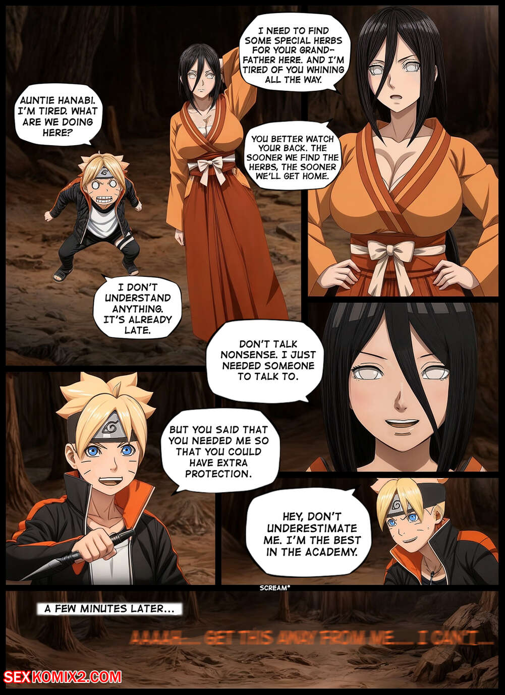 Naruto. Three in one. KristoLin for sexkomix2.com page 2 full