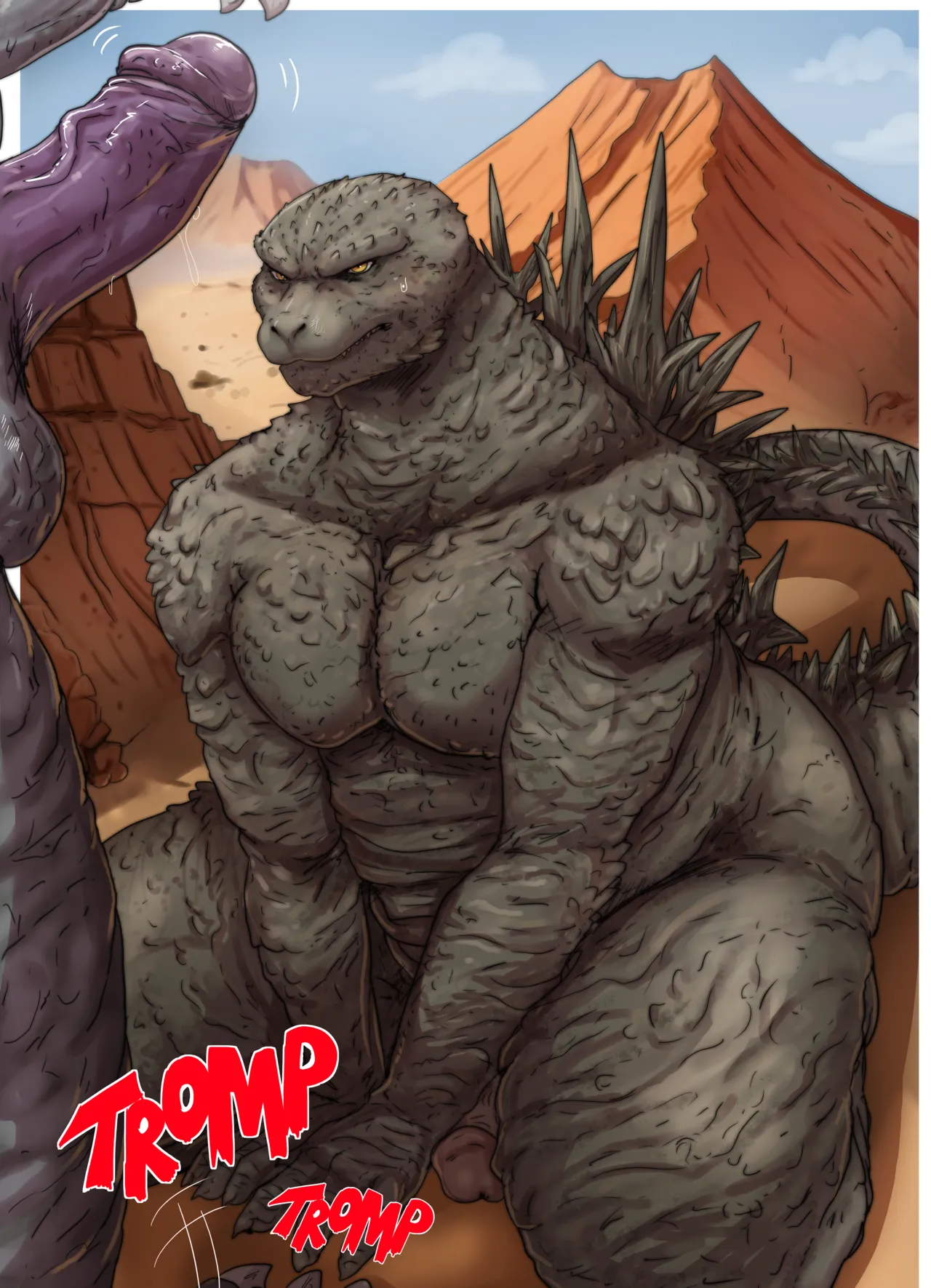 Godzilla: F**K ALL MONSTERS  +Sketches page 3 full