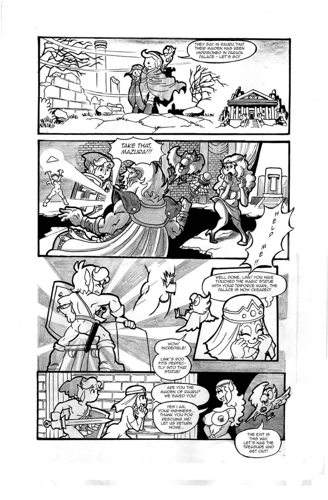 The Legend of Zelda II: The Naughty Adventure of Link page 3 full