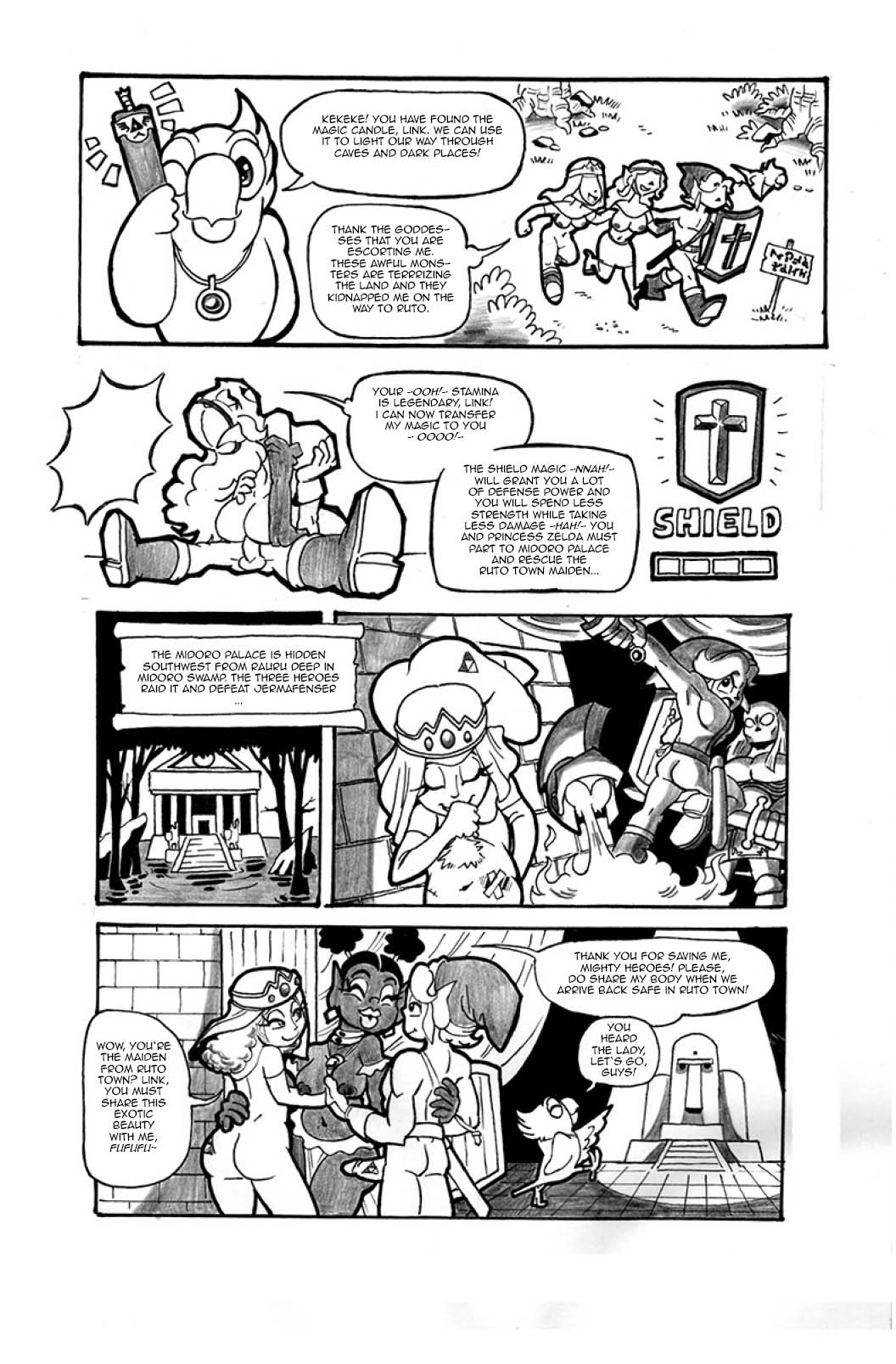 The Legend of Zelda II: The Naughty Adventure of Link page 4 full