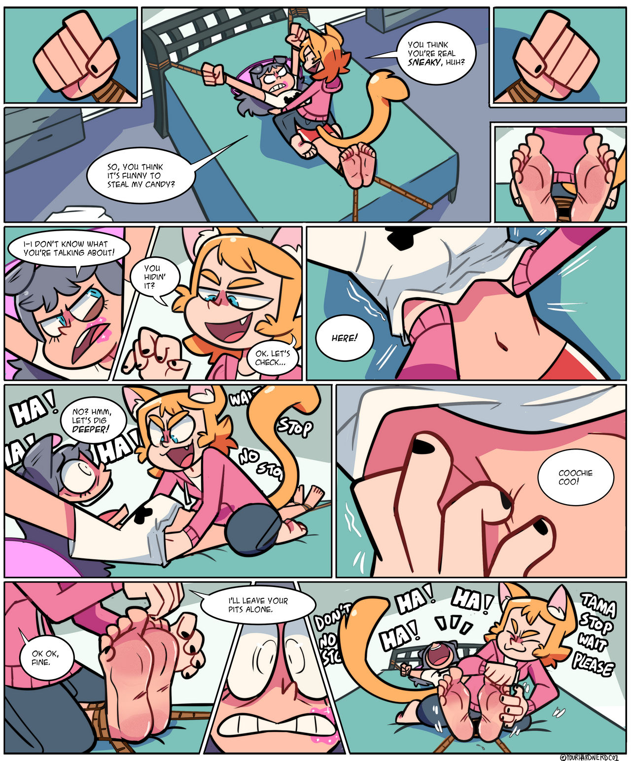 Yourhardnerdcollectr - Tickle the Candy Thief! page 1 full