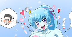 Yuki-onna Aoi-tan ni henshin shite oppai onanii!!