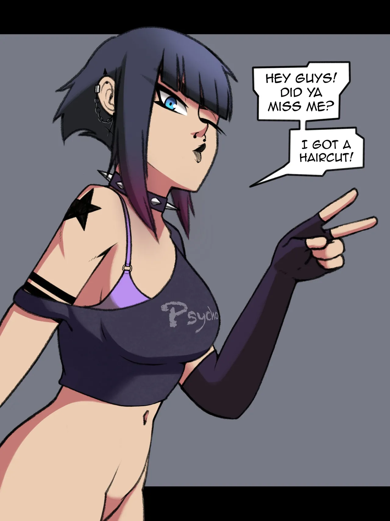 Goth Girl Evelynn page 1 full