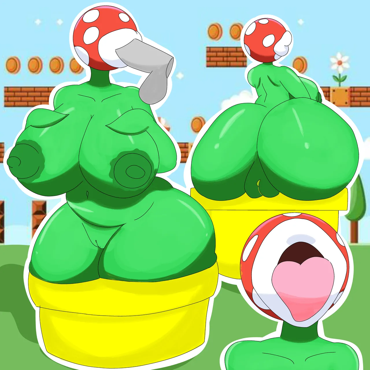 Piranha plant artwork page 1 full