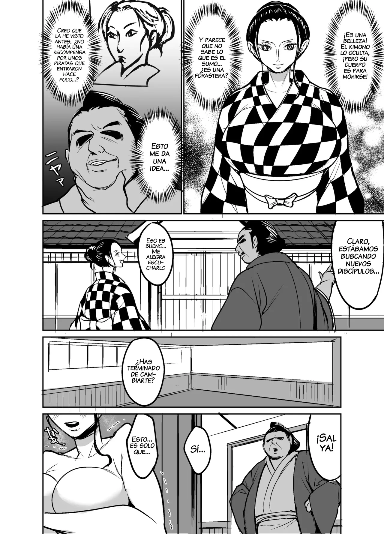 Wano Kuni ni Sumou-tori to Shite Sennyu Shite Shimatta Koukogaku-sha | La Arqueóloga que se Infiltró en el País de Wano como Luchadora de Sumo page 3 full