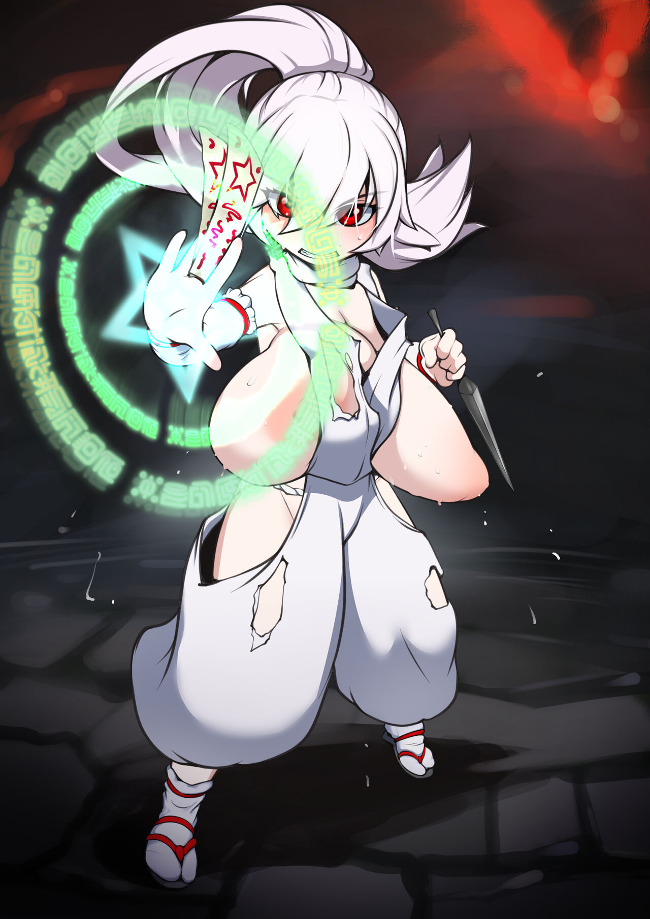 Albino kunoichi shrine maiden in trouble! page 1 full
