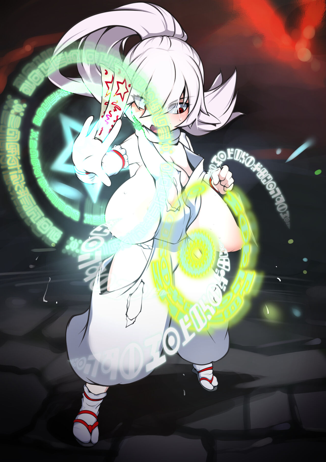 Albino kunoichi shrine maiden in trouble! page 2 full