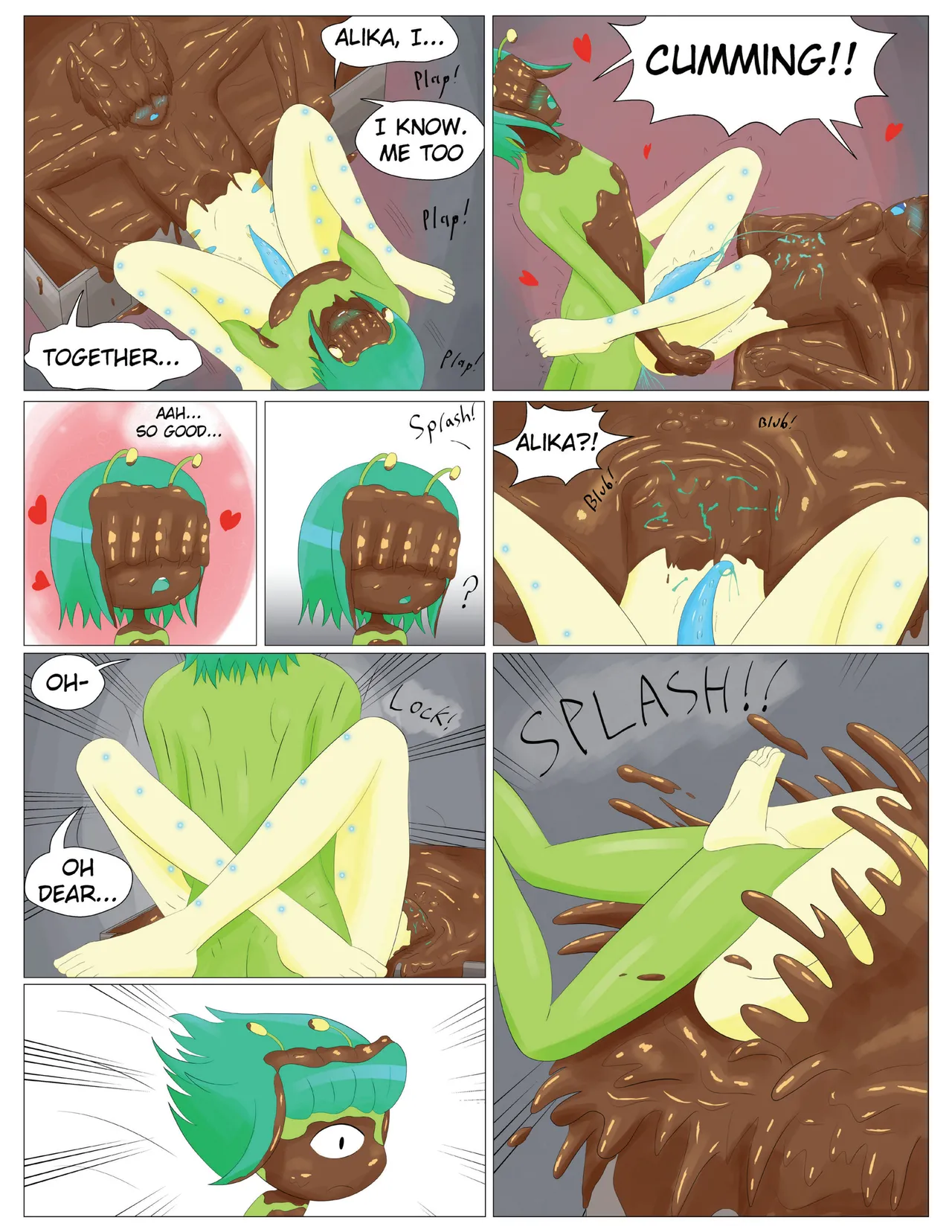 Sticky Sweet Love: Chocolate Coded Aliens page 4 full