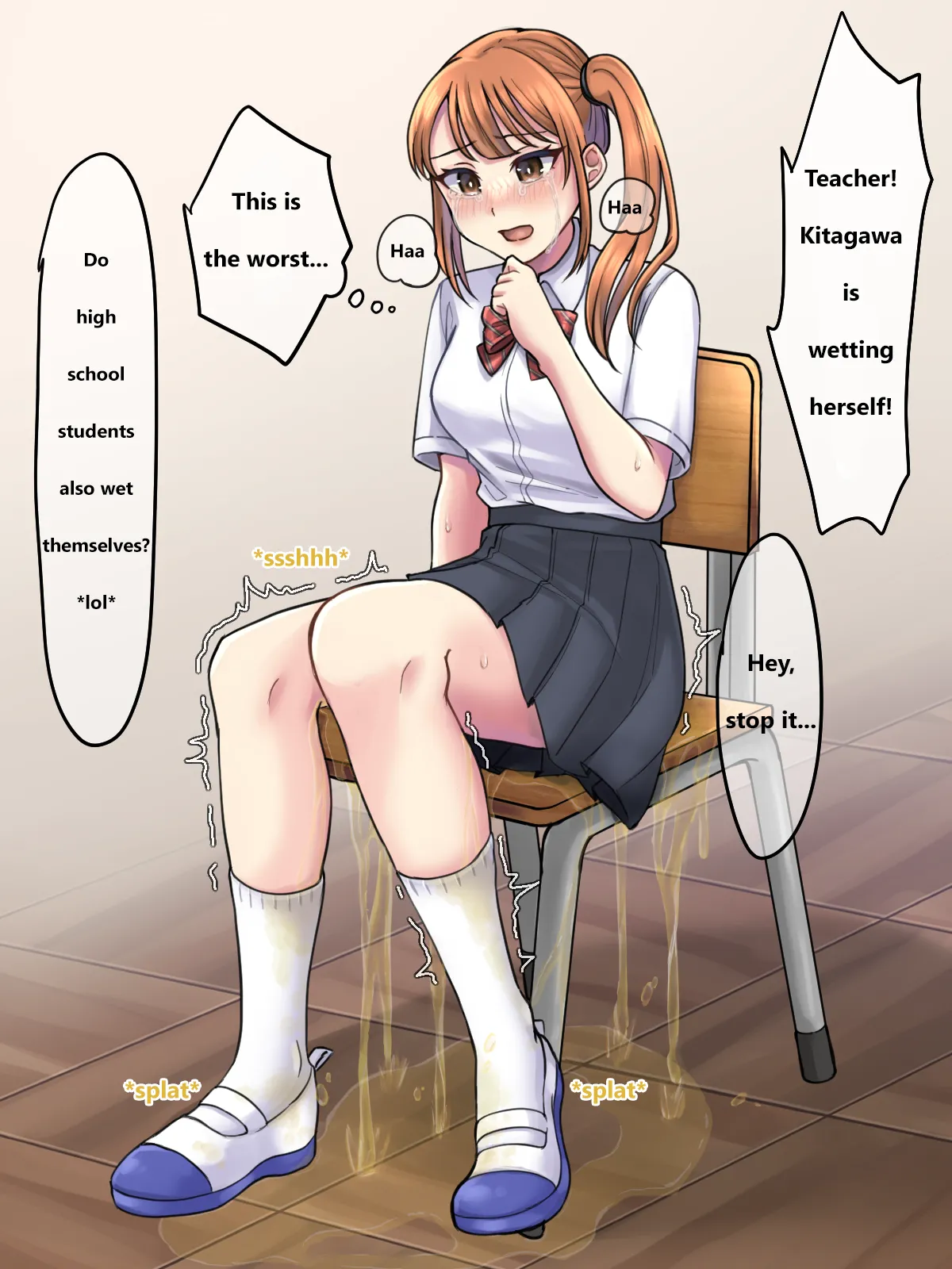 Bully wets herself during class page 3 full