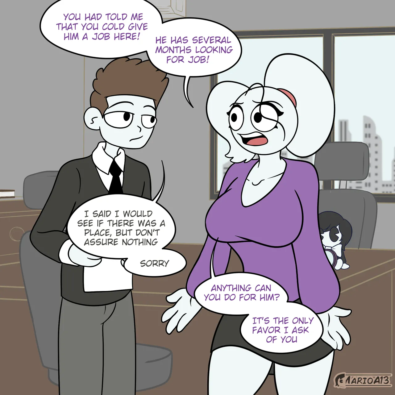 Carla in the boss's office page 6 full