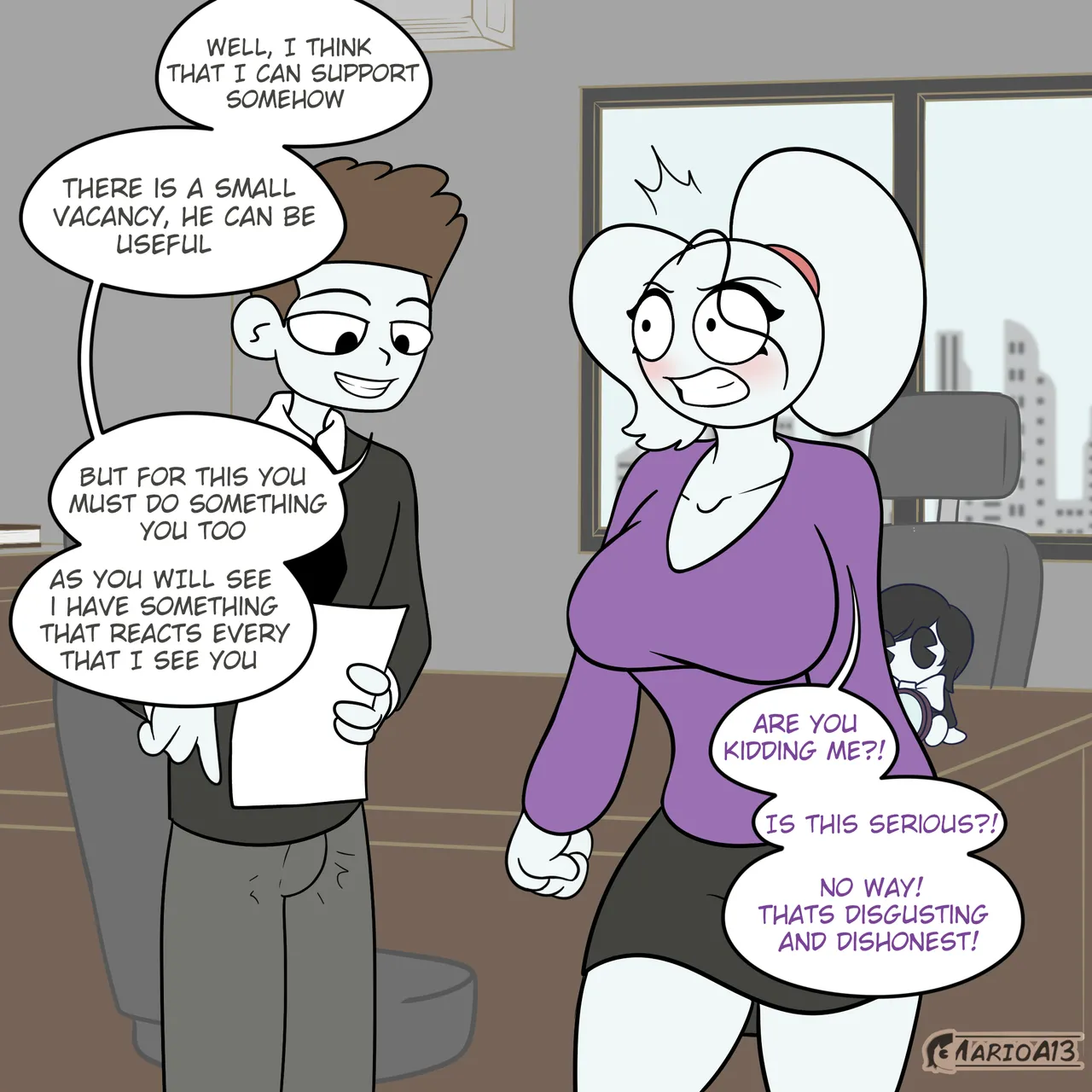 Carla in the boss's office page 7 full