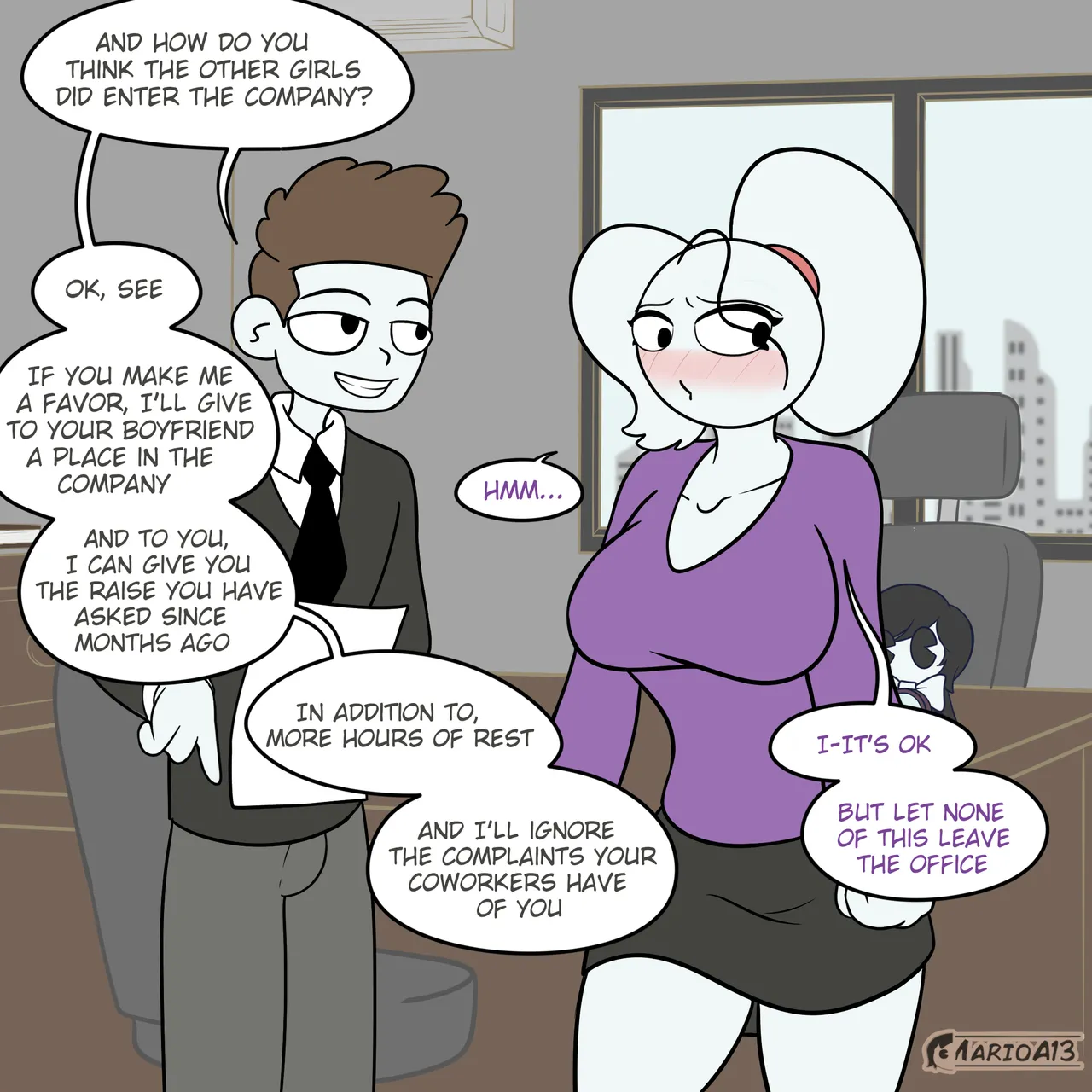 Carla in the boss's office page 8 full