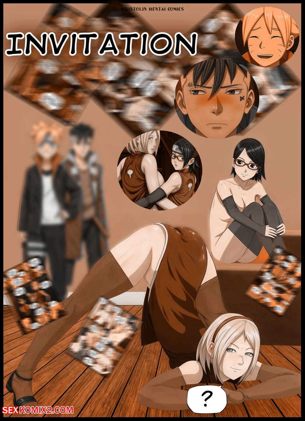 Naruto. Invitation. KristoLin for sexkomix2.com page 1 full