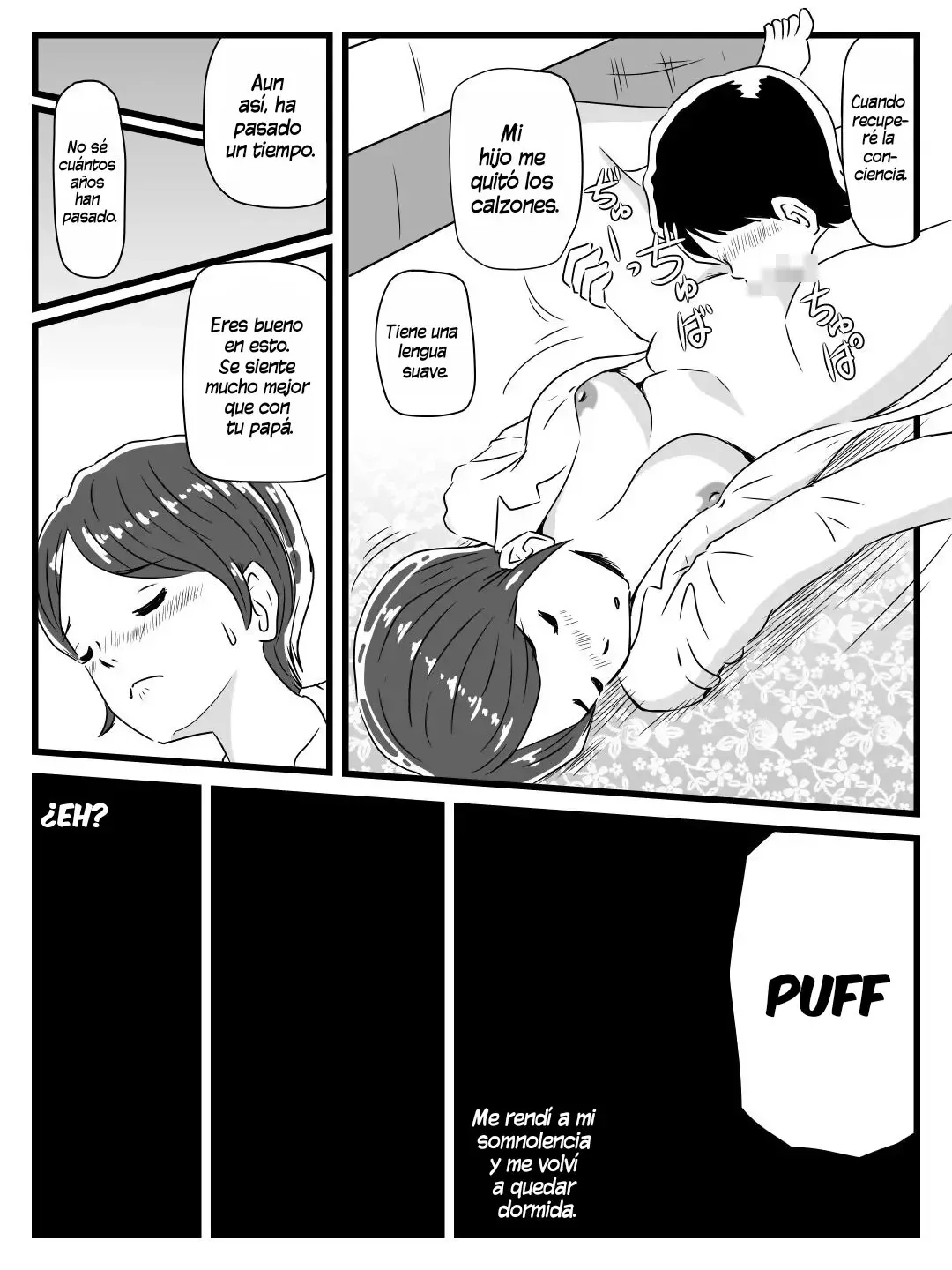 Neteiru Aida ni Musuko ga Sounyuu Shite Kita | Mientras Dormía, Mi Hijo Me Penetró page 8 full