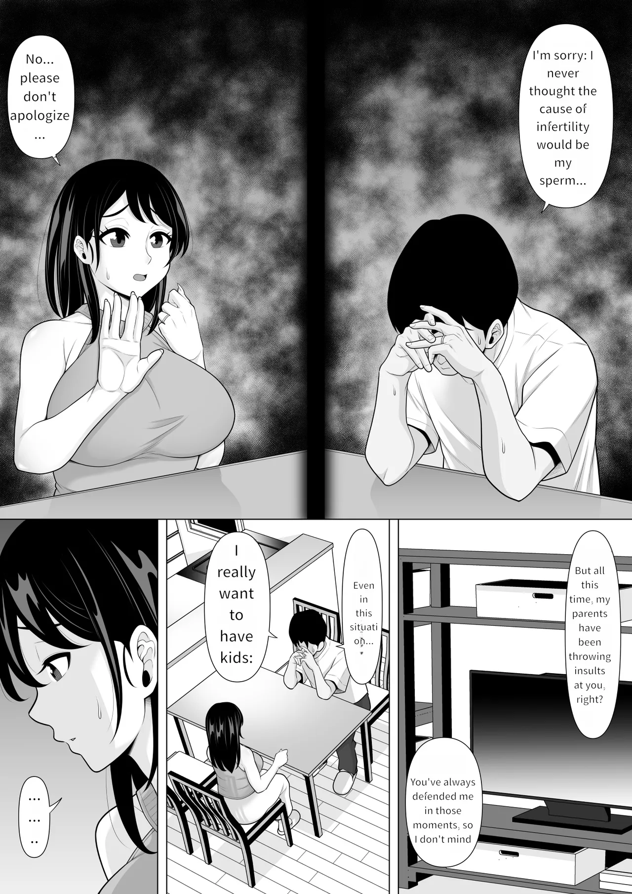 Seishi Teikyou o Uketa dake nanoni... ~Kyokon ni NTRre Tsuma ga Nikuyoku ni Kurutta Hanashi~ | Just a Sperm Donation... ~How My Wife Was Driven Crazy by Lust After Being Taken by a Huge Cock~ page 4 full