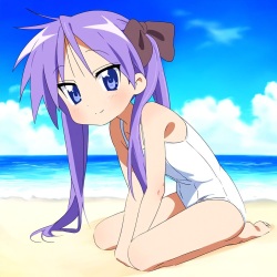 Kagami's Beach Day