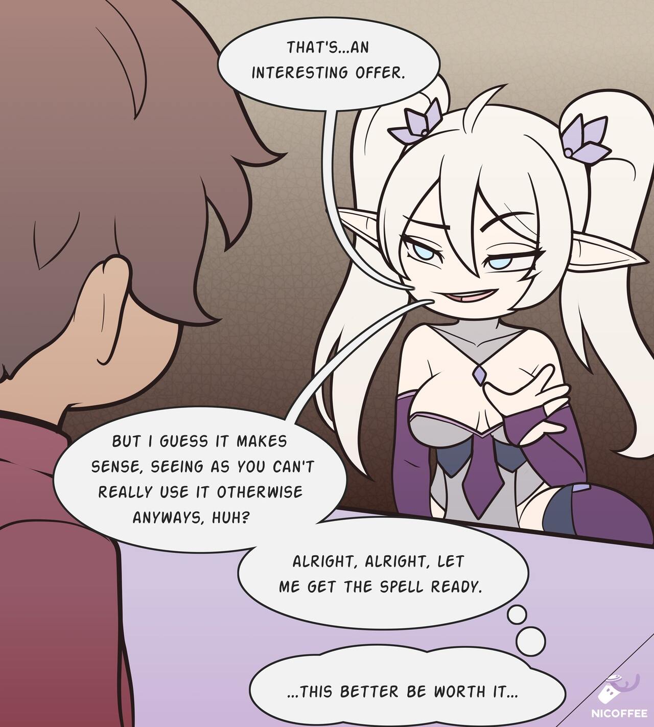 Aeronwen putting her shapeshifting spells to use page 1 full