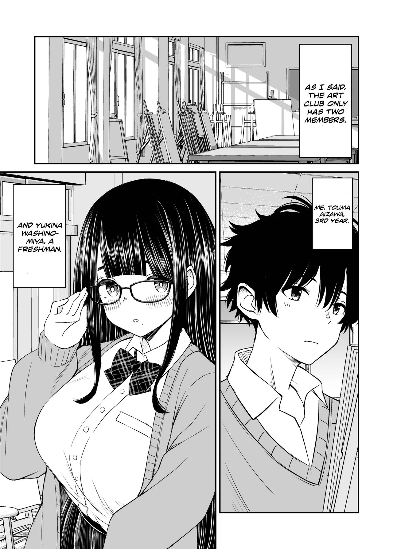 Bijutsubu no Kyonyuu Kouhai ga Nude Model ni Natta Kekka Amari ni Ero Sugite Ore no Geijutsu ga Bakuhatsushita Hanashi page 4 full