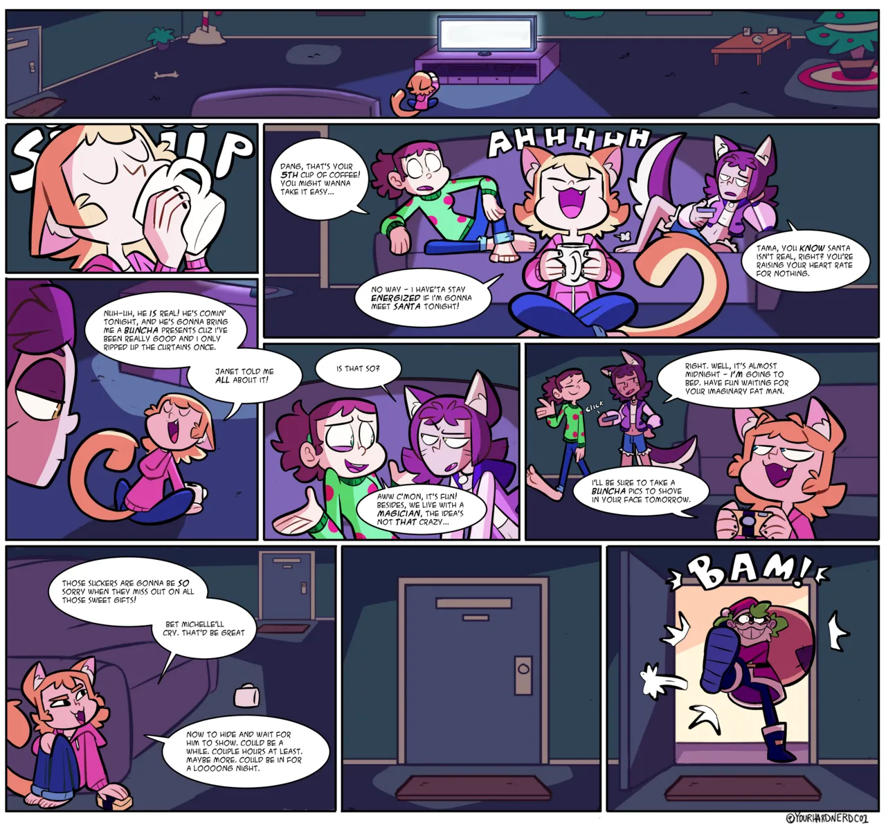 Yourhardnerdcollectr - Tama Meets Santa! page 1 full