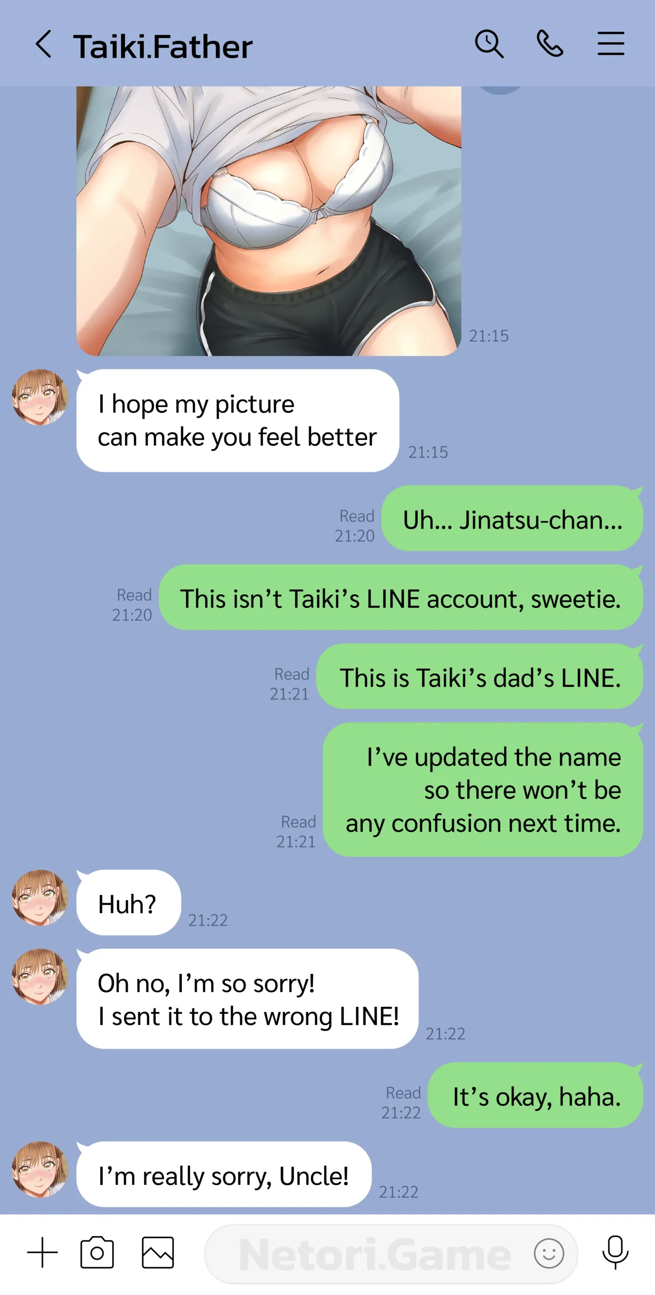 Hidden Chats in the Blue Box"  แชทลับกล่องสีฟ้า page 2 full