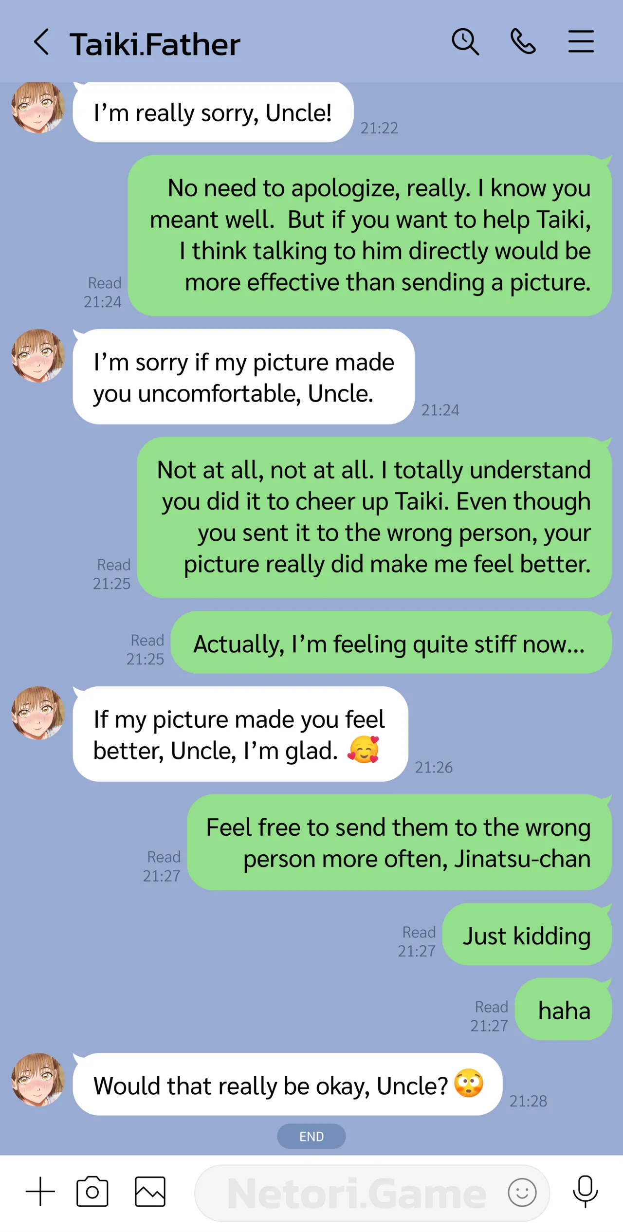 Hidden Chats in the Blue Box"  แชทลับกล่องสีฟ้า page 3 full