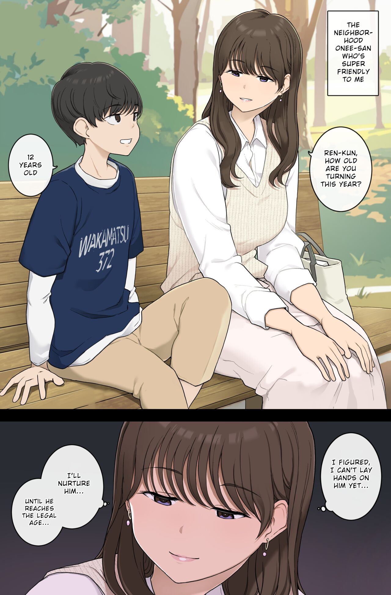 Danshi o Mukuna mama Sodatete Hoshoku suru Warui Onee-san page 1 full