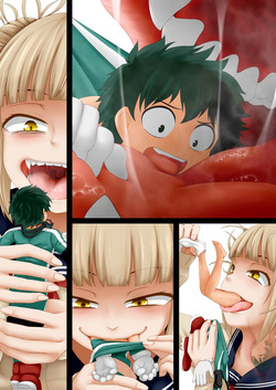 Toga eats Deku