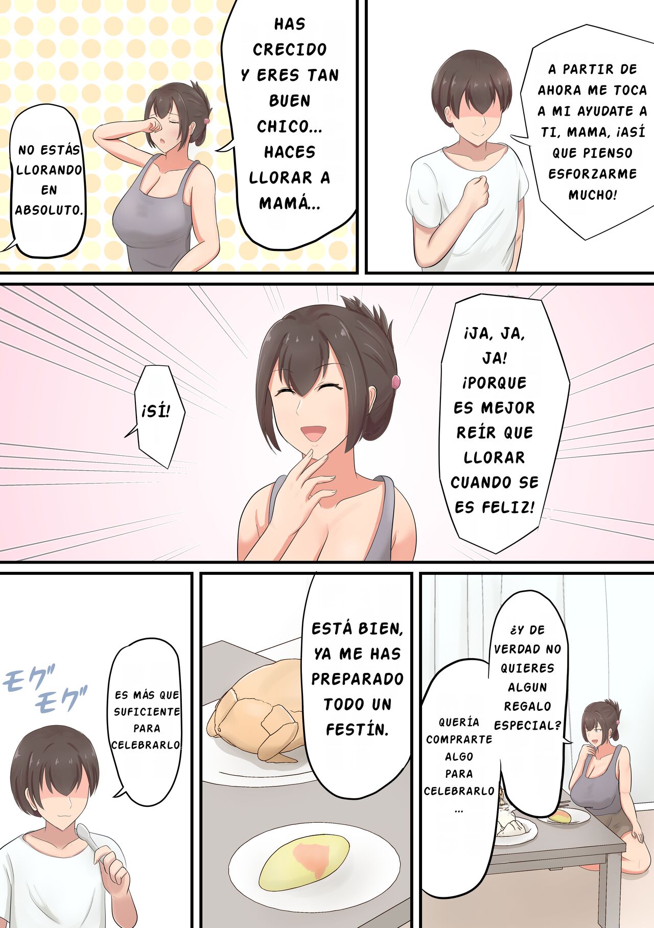 Oiwai ni Okaa-san ga Fudeoroshi Shite Kureta Hanashi | ¡¡Celebarndo con mama mi primer empleo!! page 3 full