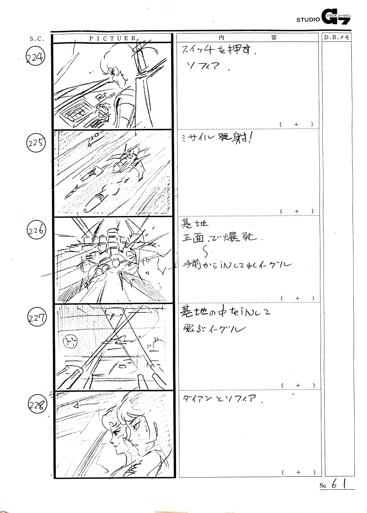 Battle Can-Can Production Documents - Storyboards page 6 full