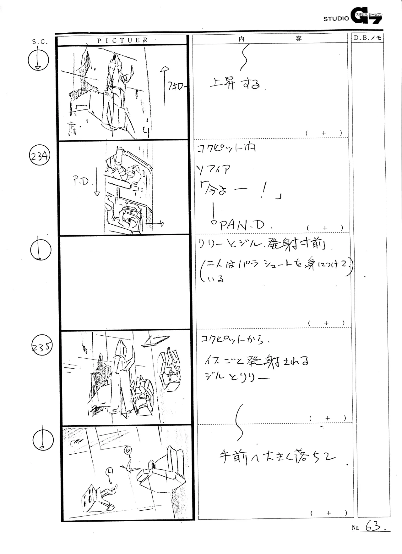 Battle Can-Can Production Documents - Storyboards page 8 full