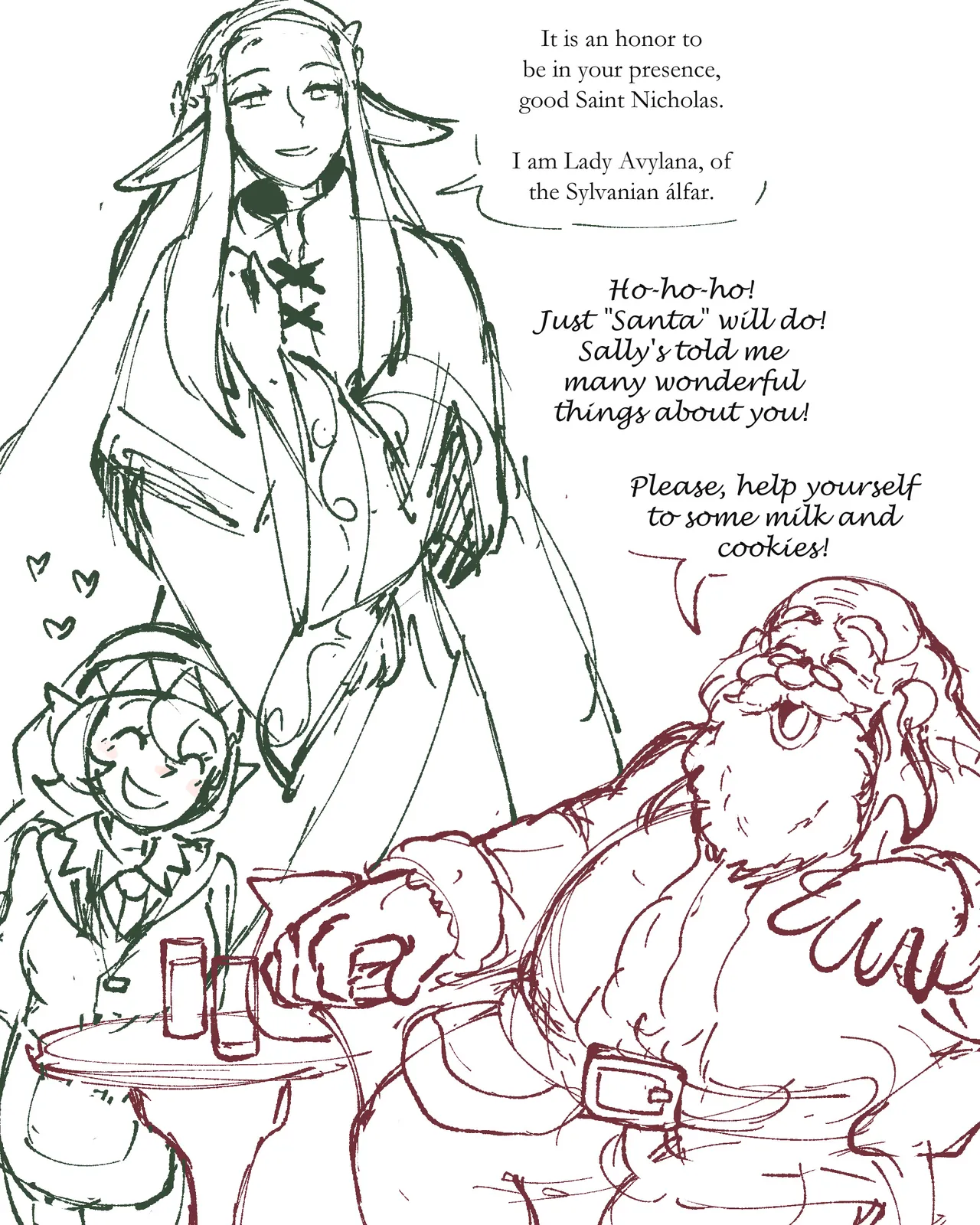 Epic Santa Elf x Fantasy Elf Yuri page 6 full