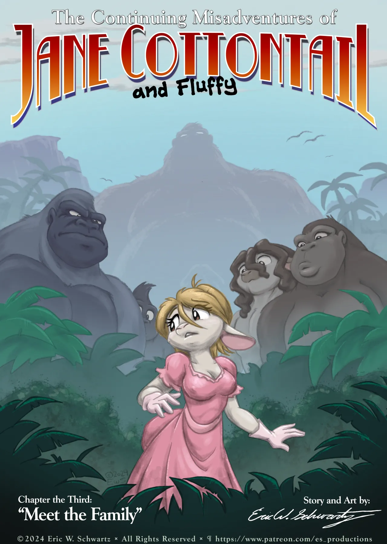 The Continuing Misadventures of Jane Cottontail and Fluffy: Chapter 3 - "Meet the Family" page 1 full