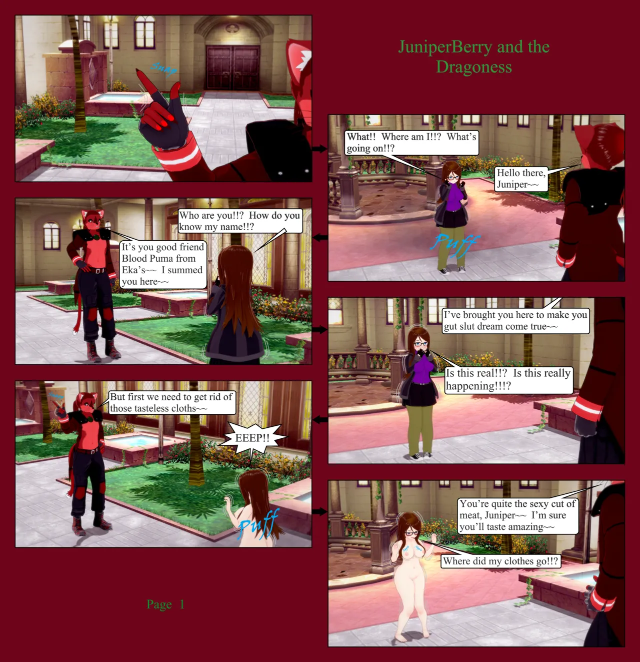 JuniperBerry and the Dragoness page 1 full