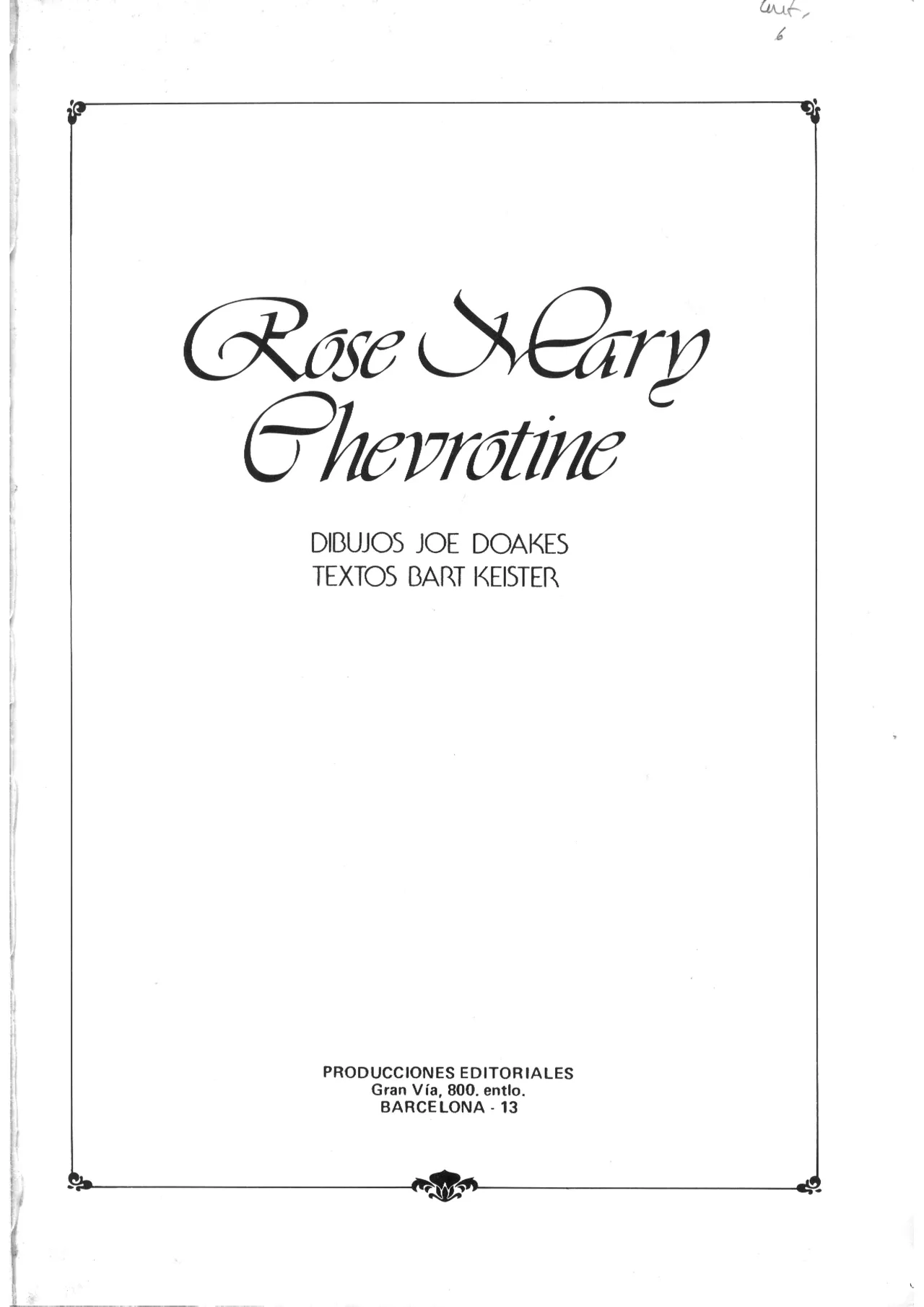 Rose Mary Chevrotine page 2 full