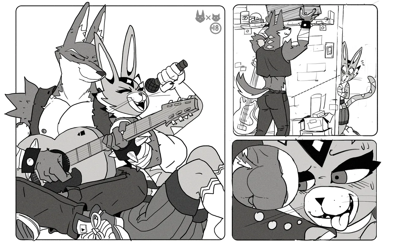Wolf x Cat page 1 full