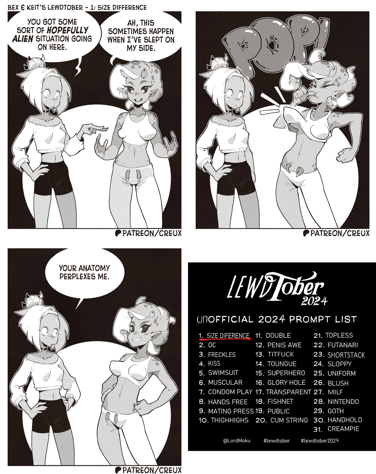 Bex & Keit's Lewdtober 2024 page 1 full