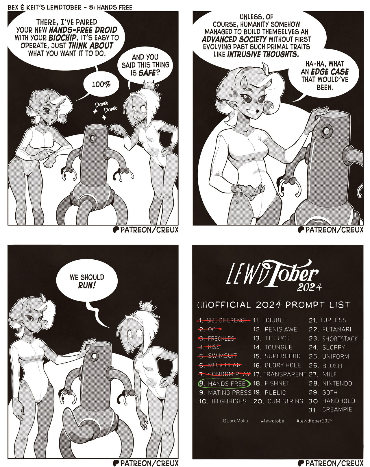 Bex & Keit's Lewdtober 2024 page 8 full