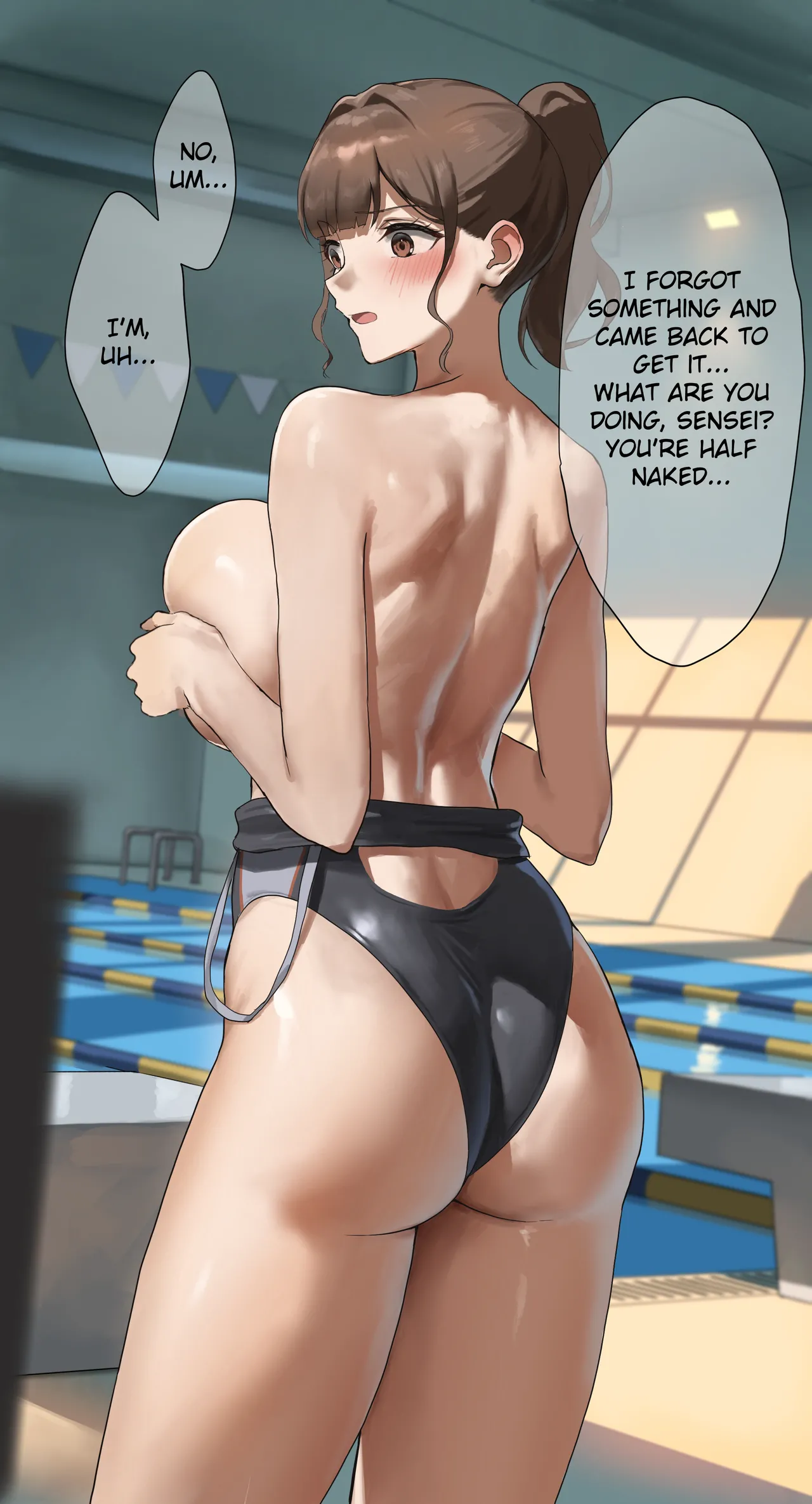 Paizuri Shite Kureru Suieibu Komon no Sensei | The Swimming Club Coach Gives Me A Titfuck page 4 full
