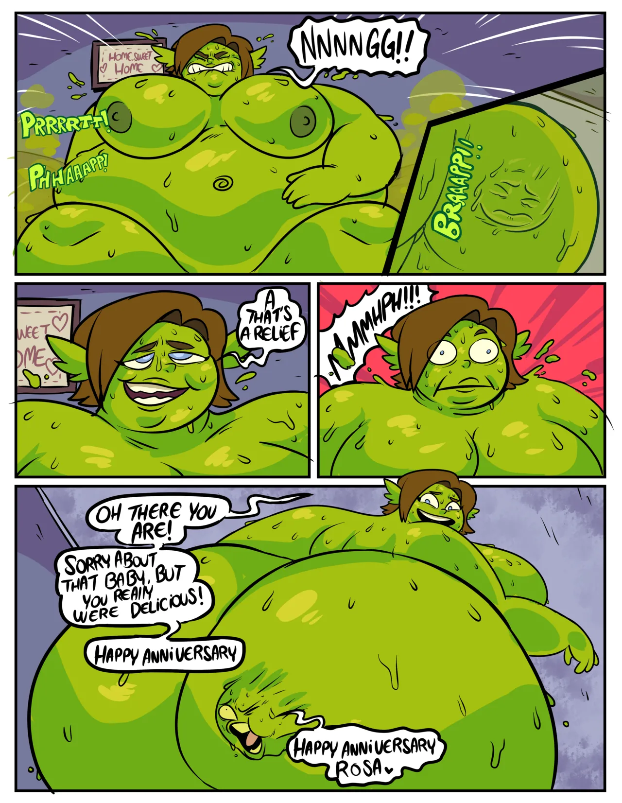 Anniversary with a Slime Woman page 4 full