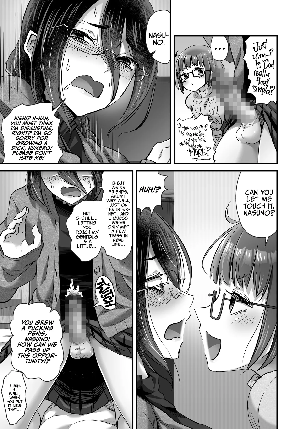 The Day My Nerdy Friend Suddenly Grew A Penis! page 4 full