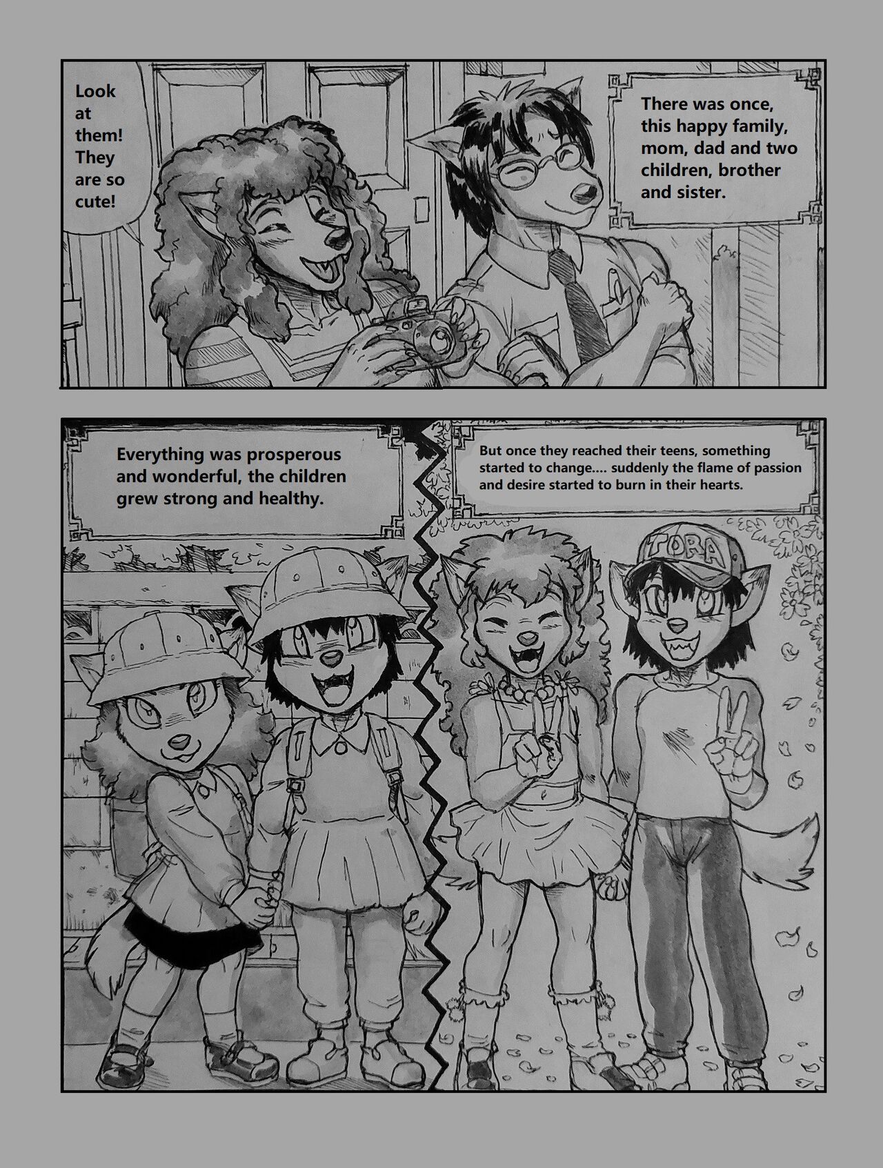 Dog Family's Incest Story page 1 full
