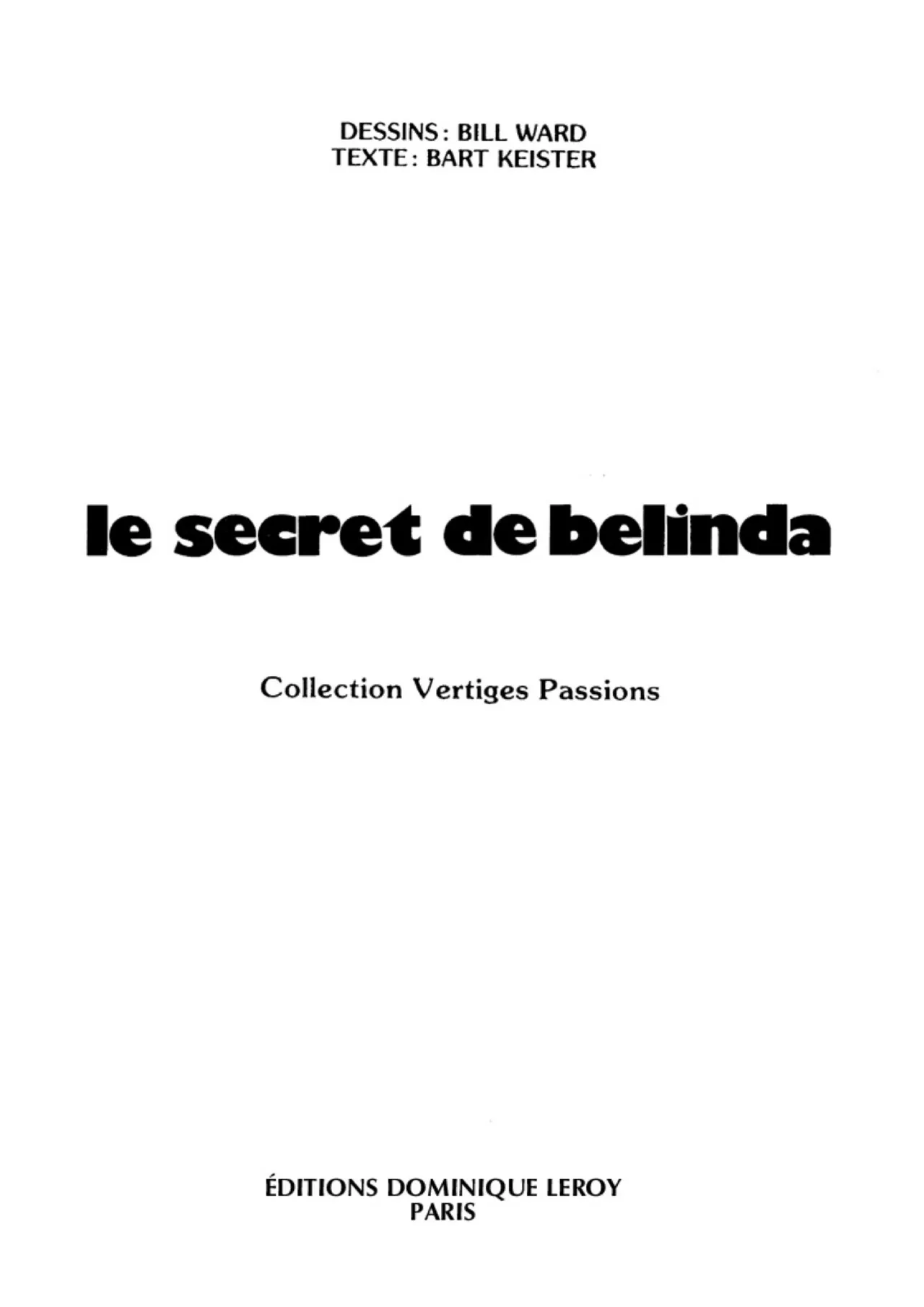 Le secret de Belinda page 3 full