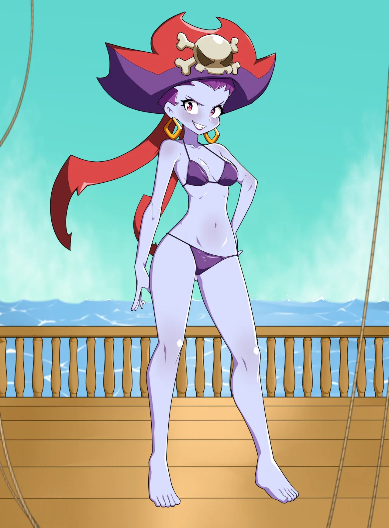 Coppertone-Cruising Claims Risky Boots and Her Pirate Pretties! page 1 full