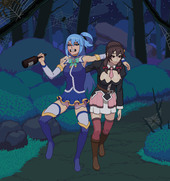 Aqua and Yunyun fucked by spiders page 1 full