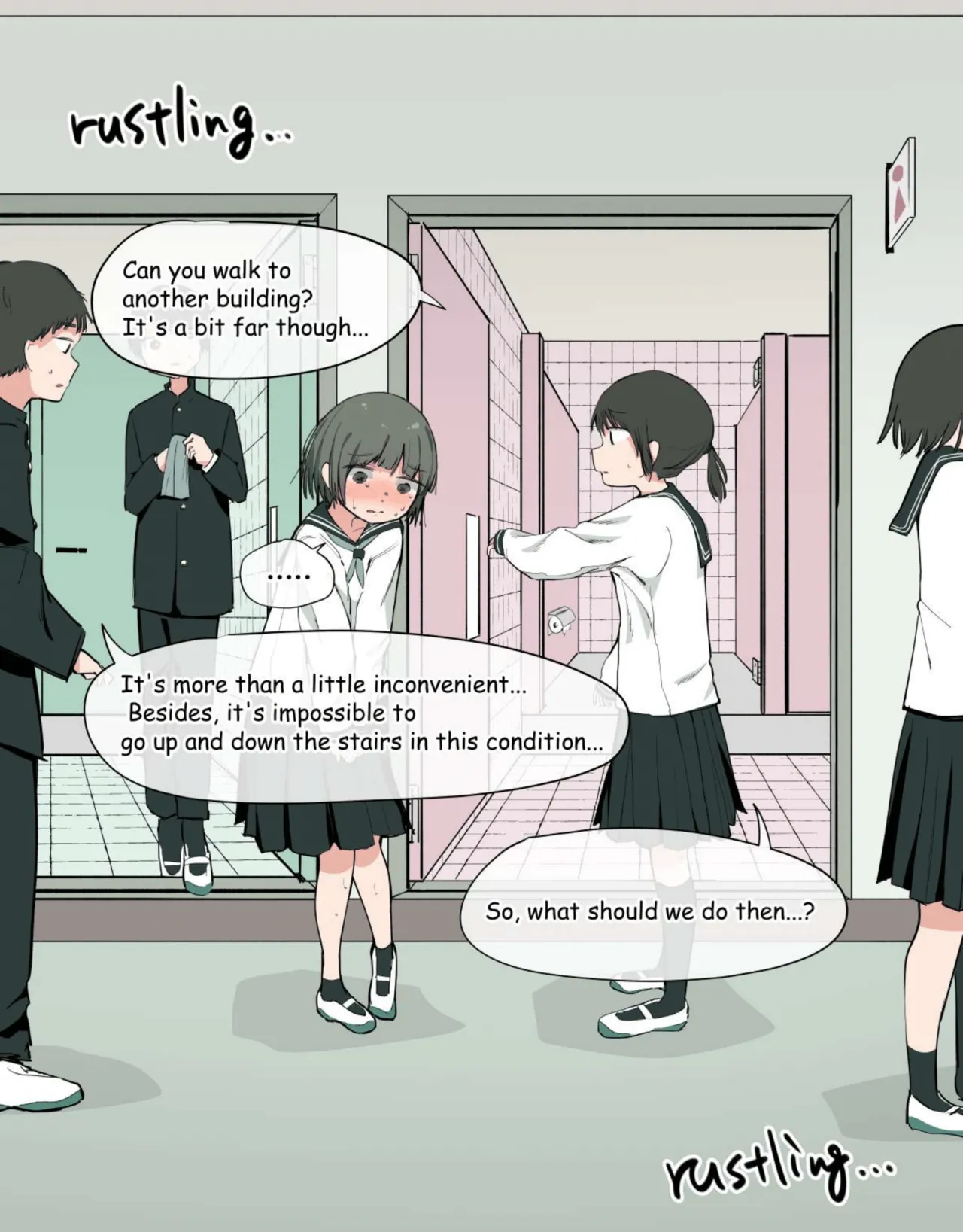 Marumie no Toire o Tsukau Onnanoko I A girl using a toilet that is completely visible page 4 full