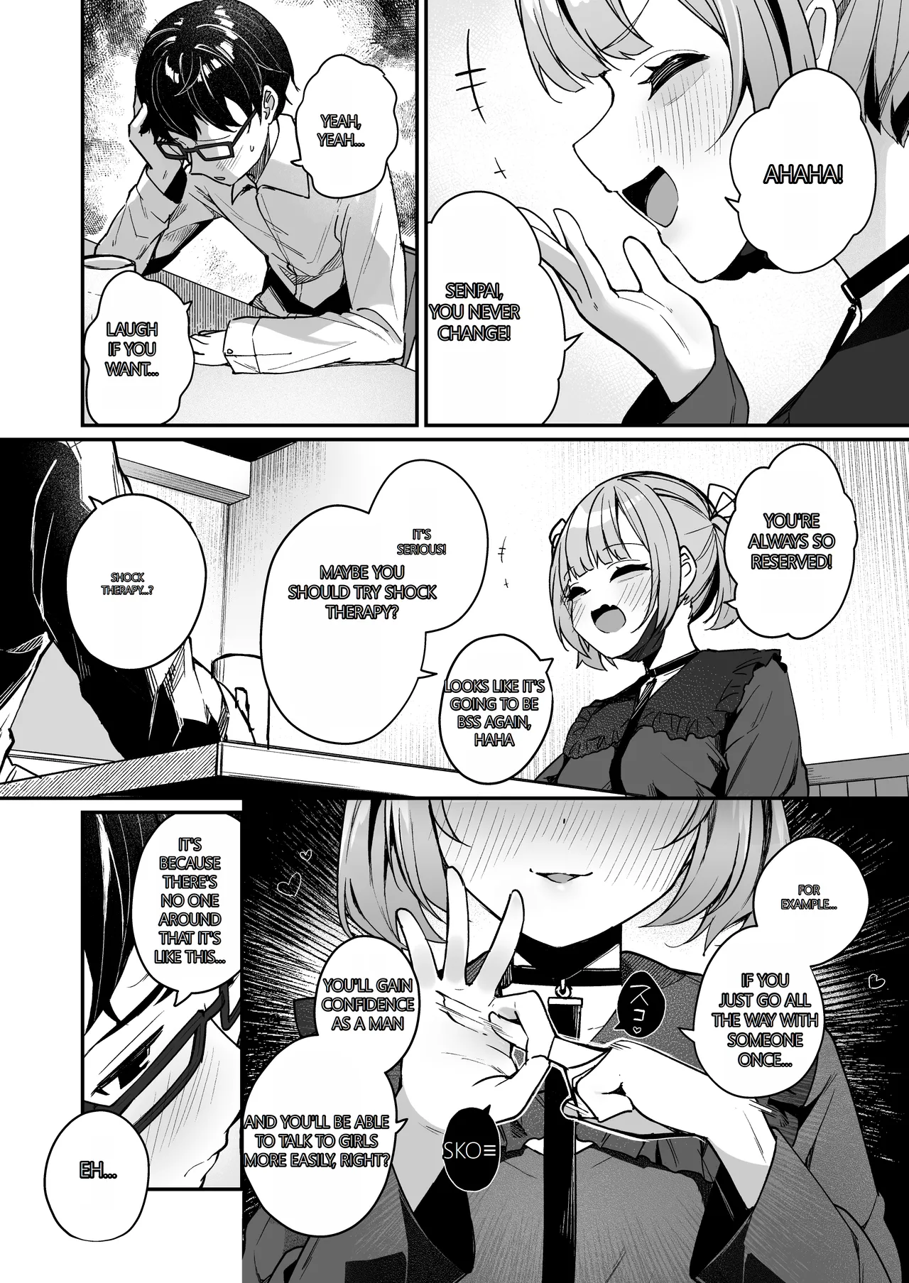 Renai Soudan nante Hobo Sex desu yo ne!? ~Akuyuu Kouhai to Issen Koete Yarimakuru Hanashi~ | Consulting About Love is Mostly About Sex, Right!? ~A Story of Crossing the Line and Going All the Way with a Bad Friend Junior~ page 8 full