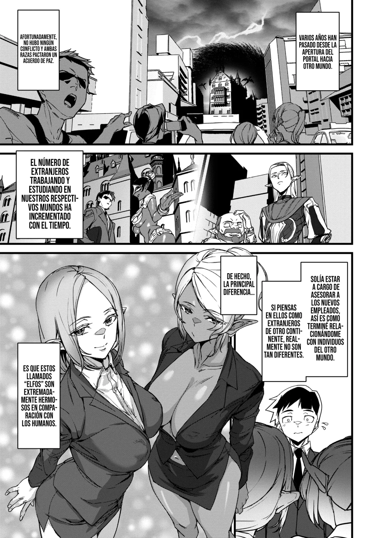 Office Elf -Ishuzoku Shinjin Kyouiku- || Elfas de Oficina -Asesoramiento Interespecie para Nuevos Empleados- page 3 full