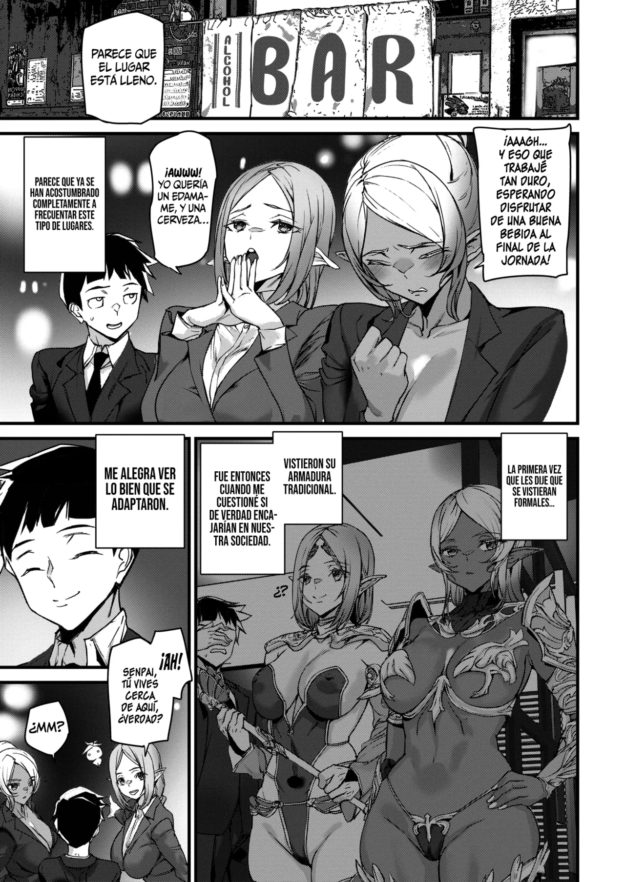 Office Elf -Ishuzoku Shinjin Kyouiku- || Elfas de Oficina -Asesoramiento Interespecie para Nuevos Empleados- page 7 full